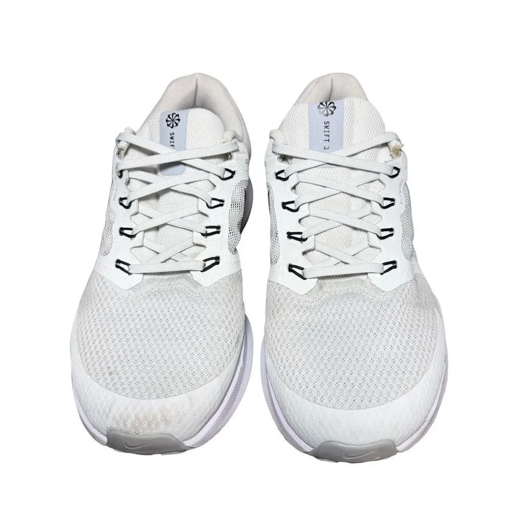 Nike light grey Men's White Running Shoes size 8.5